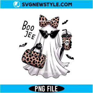 Boo Jee Ghost PNG Digital Download | Trendy Halloween Fashion Graphic