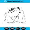 Boo-P Ghost Dog SVG PNG Digital Download | Cute Halloween Cut File 3 Boo-P Ghost Dog SVG PNG