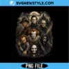 Classic Horror Characters Scary Movies PNG Digital Download | Vintage Retro Clipart 3 Classic Horror Characters Scary Movies PNG
