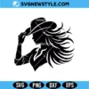 Cowgirl Silhouette SVG Digital Download | Western Country Aesthetic Design 2 Cowgirl Silhouette SVG