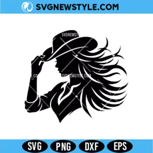 Cowgirl Silhouette SVG Digital Download | Western Country Aesthetic Design
