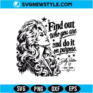 Dolly Parton Memorial Svg Digital Download | Country Music Legend Cricut Design