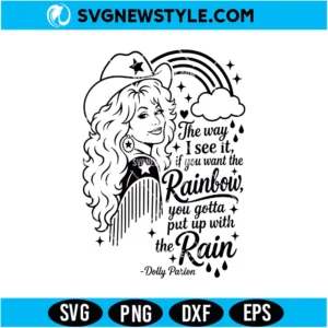 The Way I See It Dolly Parton SVG Digital Download | Country Quote Cut File