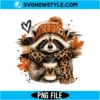Funny Raccoon Coffee PNG Digital Download | Coffee Lover Animal Graphic 3 Funny Raccoon Coffee PNG