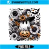 Floral Witch Ghost PNG Digital Download | Spooky Halloween Clipart 3 Floral Witch Ghost PNG