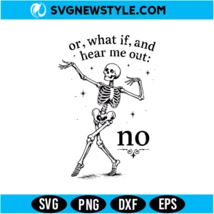 Funny Skeleton Svg PNG