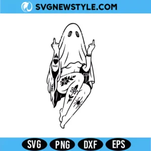 Ghost Girl Svg | Cute Spooky Spirit Vector Cut File for Cricut & Silhouette