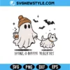 Ghost Walking Dog Svg Digital Download | Cute Spooky Pet Cut File 3 Ghost Walking Dog Svg