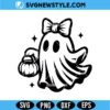 Girl Ghost With Bow Svg
