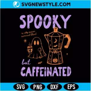 Spooky But Caffeinated Svg