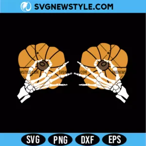 Halloween Pumpkin Boobs Svg Digital Download | Funny Holiday Cut File