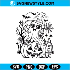 Witch Ghost Svg Digital Download | Spooky Season Cricut Design