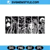 Halloween Characters Panels SVG Digital Download | Spooky Comic Cut File 3 Halloween Characters Panels SVG