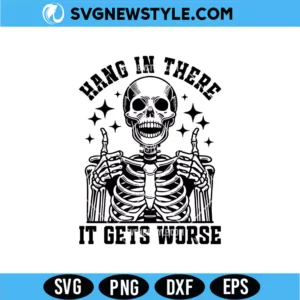 Funny Skeleton Thumbs Up SVG