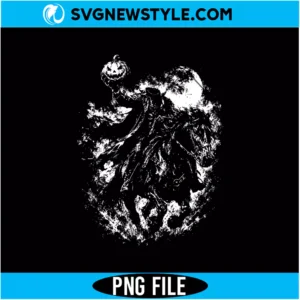 Headless Horseman Halftone PNG Digital Download | Spooky Halloween Clipart