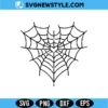 Heart Shaped Spider Web SVG Digital Download | Spooky Romantic Cut File 3 Heart Shaped Spider Web SVG