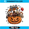 Horror Halloween Pumpkin PNG Digital Download | Eerie Autumn Graphic 3 Horror Halloween Pumpkin PNG