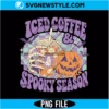 Iced Coffee And Spooky Season PNG