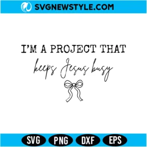Keeps Jesus Busy SVG PNG Digital Download | Religious Cut File