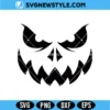 Jack O Lantern Face SVG Digital Download | Spooky Pumpkin Cut File 3 Jack O Lantern Face SVG