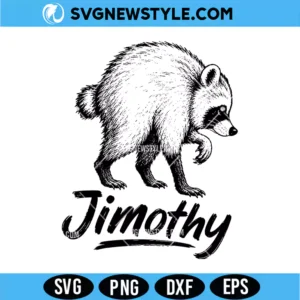 Jimothy Raccoon SVG PNG Digital Download | Cute Trash Panda Cut File