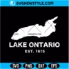 Lake Ontario Map Svg Digital Download | Travel and Nature Cricut Design 3 Lake Ontario Map Svg