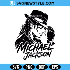 Michael Jackson SVG Cut File Digital Download | Legendary Dance Silhouette Design