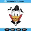 Donald Duck Vampire Halloween SVG Digital Download | Cartoon Duck Cut File 3 Donald Duck Vampire Halloween SVG