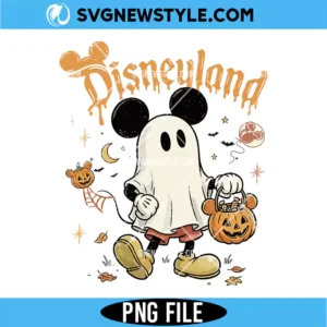 Mouse Ghost Halloween Png Digital Download | Cute Spooky Graphic File