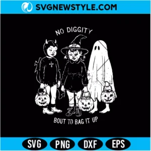 No Diggity Halloween SVG PNG