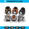 Preppy Halloween Skeleton SVG