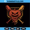 Pumpkin Halloween Baseball Ice Cream Drip SVG Digital Download | Seasonal Sports Cut File 3 Pumpkin Halloween Baseball Ice Cream Drip SVG