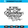 Dolly Parton Rainbow Quote SVG