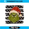 Funny Retro Grinch Christmas PNG