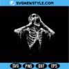 Screaming Skeleton SVG Digital Download | Bold Halloween Horror Design 3 Screaming Skeleton SVG