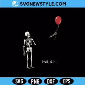 Skeleton Lost Balloon Svg