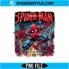 Spider Superhero Swinging City Night PNG Digital Download | Spider Hero Clipart 2 Spider Superhero Swinging City Night PNG