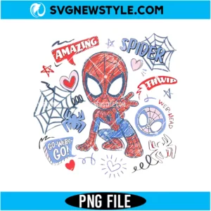 Spidey Amazing Friends Png Digital Download | Kids Birthday Party Graphic