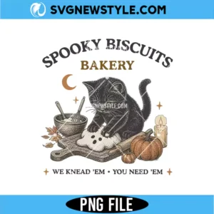 Spooky Biscuits Bakery Png Digital Download | Halloween Clipart