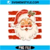 Striped Santa PNG Digital Download | Whimsical Holiday Season Graphic 3 Striped Santa PNG
