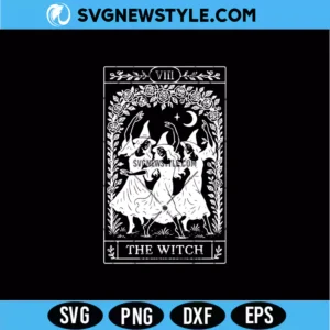 The Witch Tarot Card SVG
