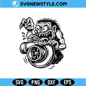 Turbo Monster Rat Fink SVG