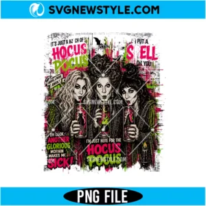 Vintage Halloween Movie Witch PNG Digital Download | Retro Spooky Clipart