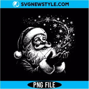 Vintage Santa Sketch PNG