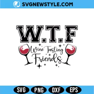 WTF Wine Tasting Friends SVG