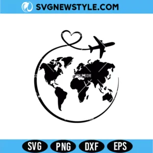 Travel World Map SVG