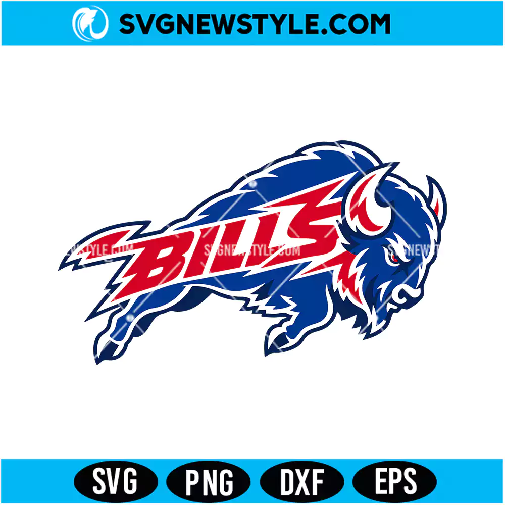 Bills Football Mascot SVG Digital Download | Sports Fan Cut File 1 Bills Football Mascot SVG