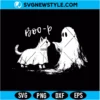 Boo-P Ghost Cat Svg Digital Download | Spooky Cat Halloween Cricut Design 2 Boo-P Ghost Cat Svg