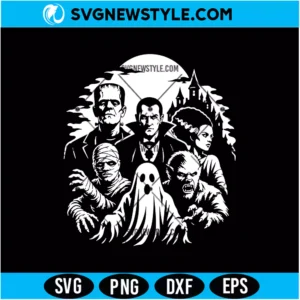 Classic Halloween Monsters SVG