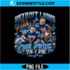 Detroit Horror Football PNG Digital Download | Horror Football Clipart 3 Detroit Horror Football PNG